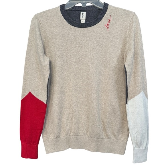 ED Love Colorblock Pullover Sweater XS - Picture 1 of 5